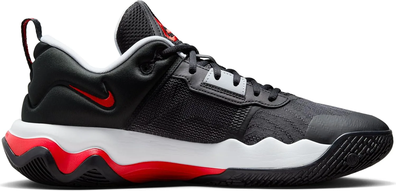 Мужские кроссовки Nike, три четверти высоты, черный/платиновый/серый/красный — фото 3