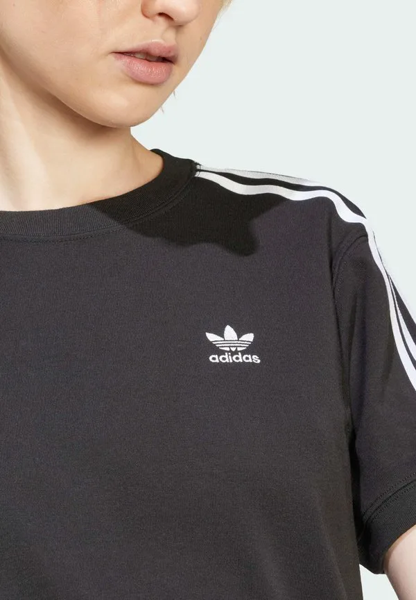 Футболка с принтом в виде трех полос. Adidas Originals, Black — фото 3