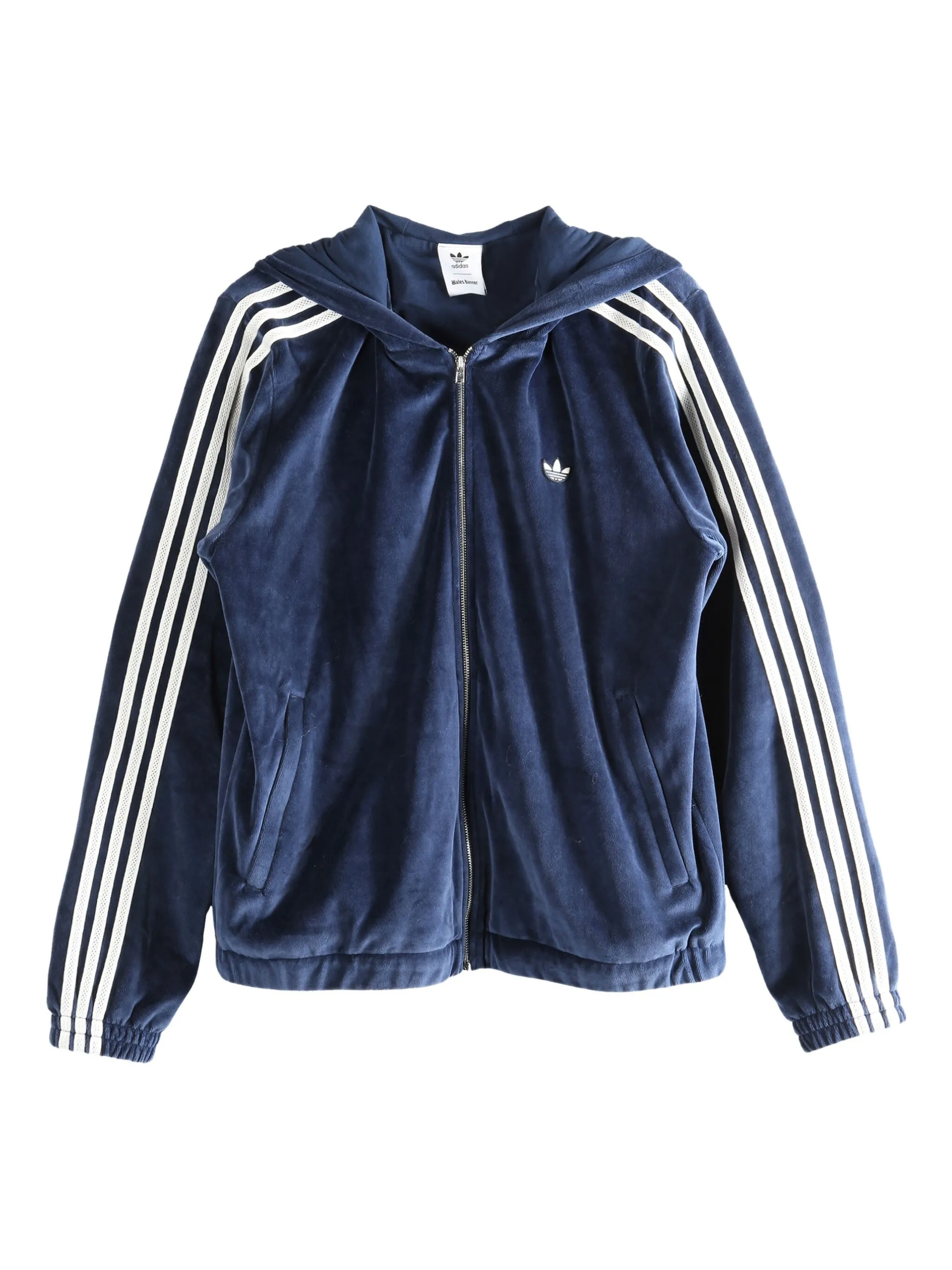 

Толстовка в полоску с капюшоном KG3624 Adidas, синий