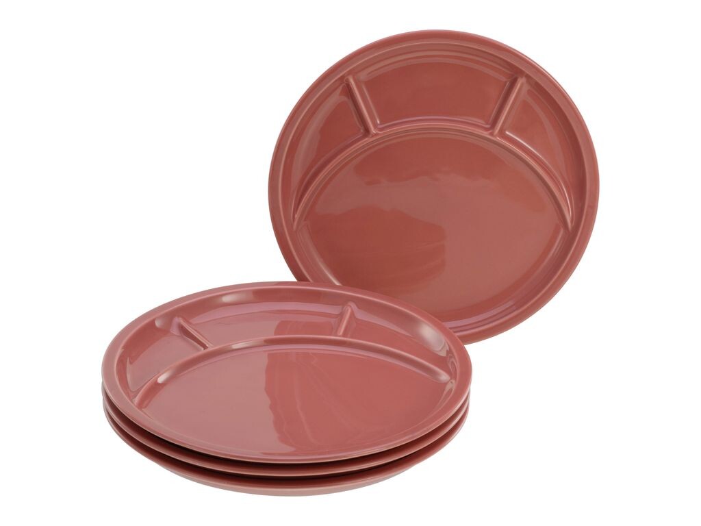 

CreaTable, 22925, Universal Red, тарелка для фондю, 4 предмета, фарфор, красный