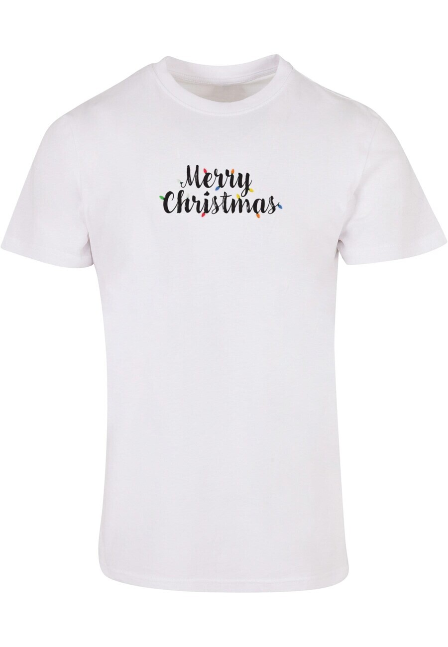 

Футболка Merchcode MERRY CHRISTMAS LIGHTS, белый