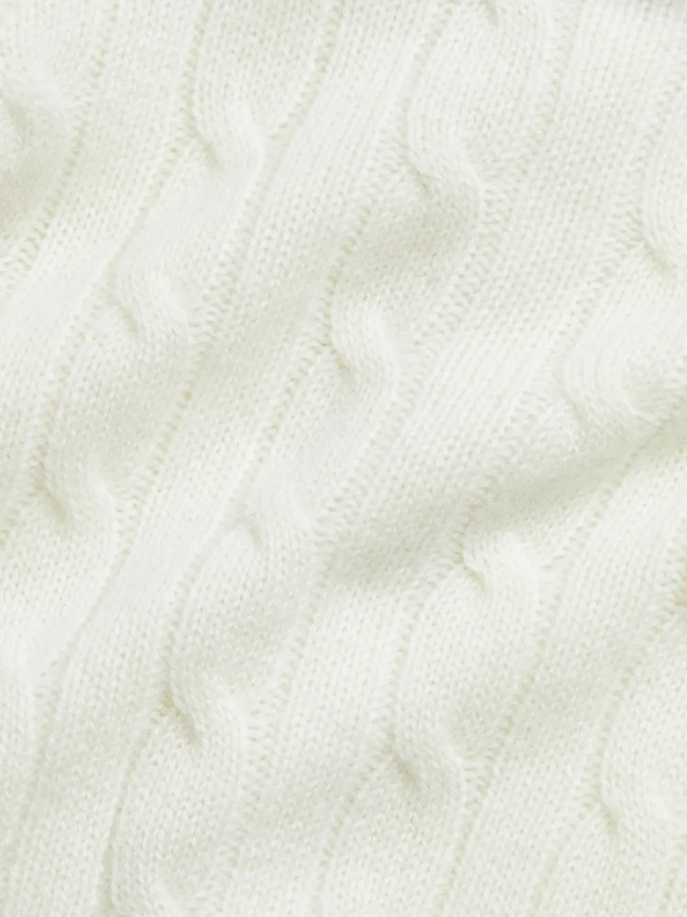 Кашемировый кардиган POLO RALPH LAUREN KIDS, белый — фото 3