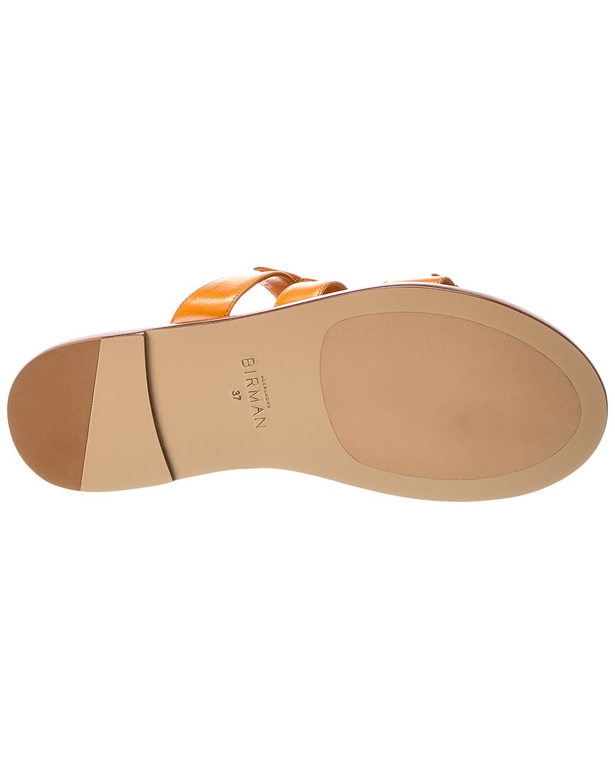 Alexandre Birman Lolita Leather Sandal, оранжевый — фото 4