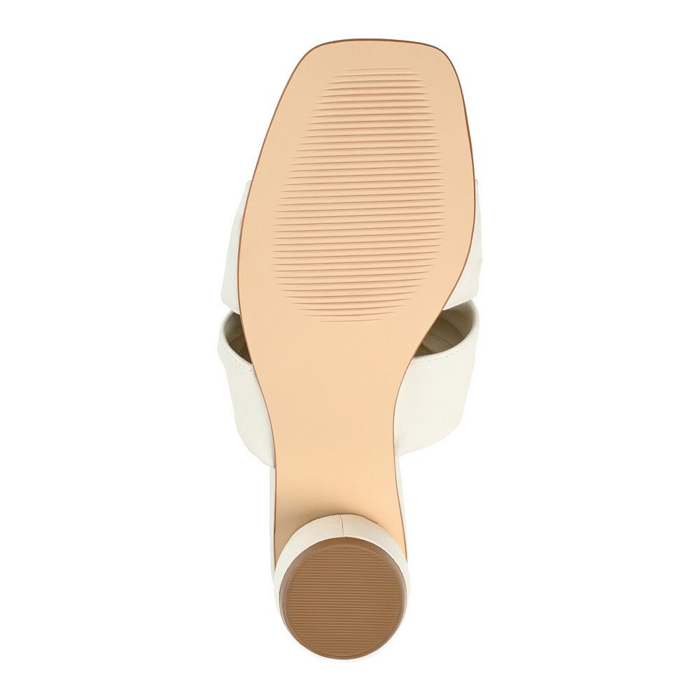 Женские туфли Journee Signature Tru Comfort из натуральной кожи на каблуке Charlize из пены, цвет Tan — фото 3