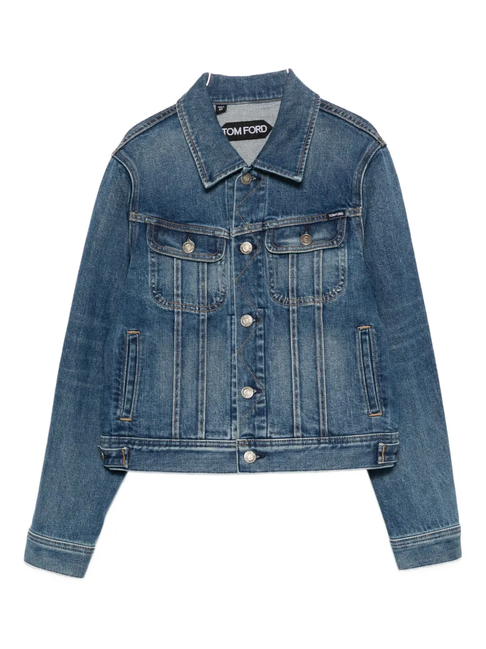 

Джинсовая куртка на пуговицах Tom Ford, синий
