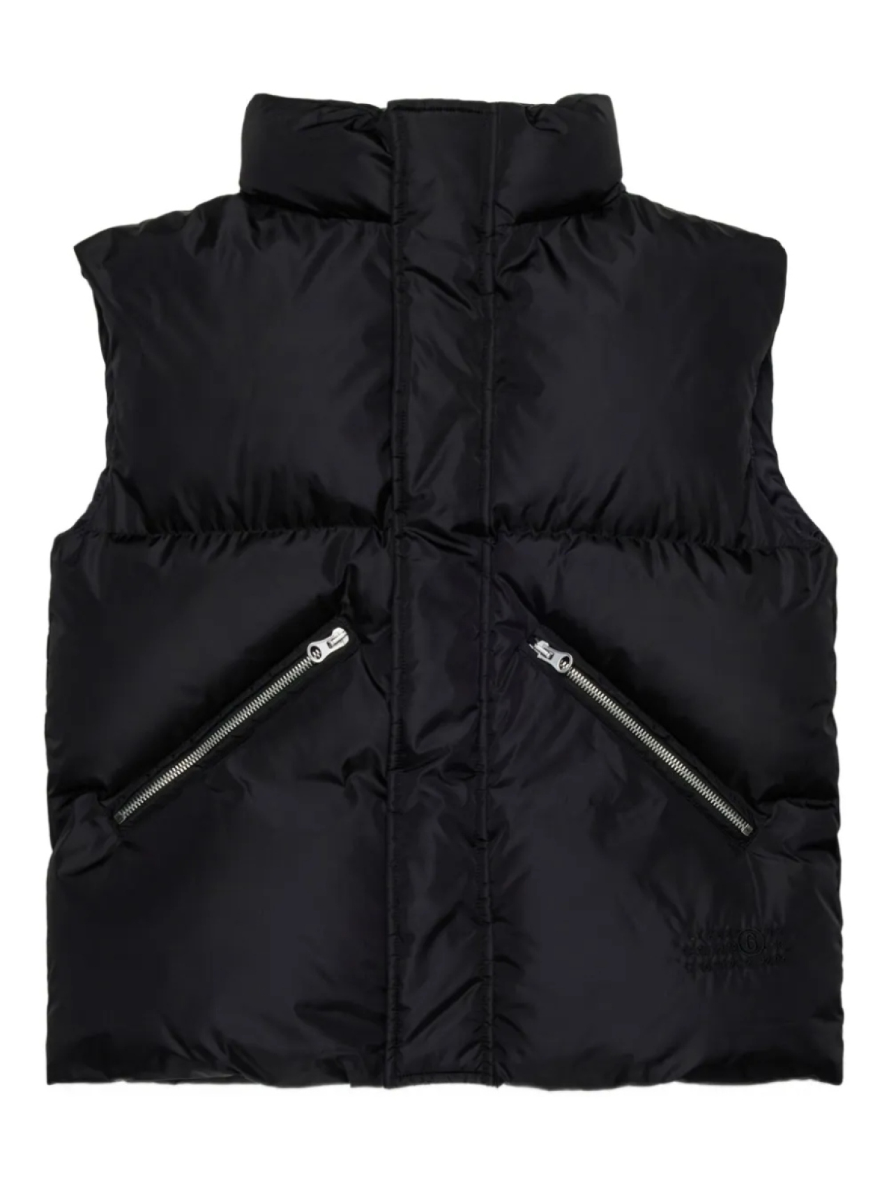 

MM6 Maison Margiela Kids жилет с логотипом Numbers, черный