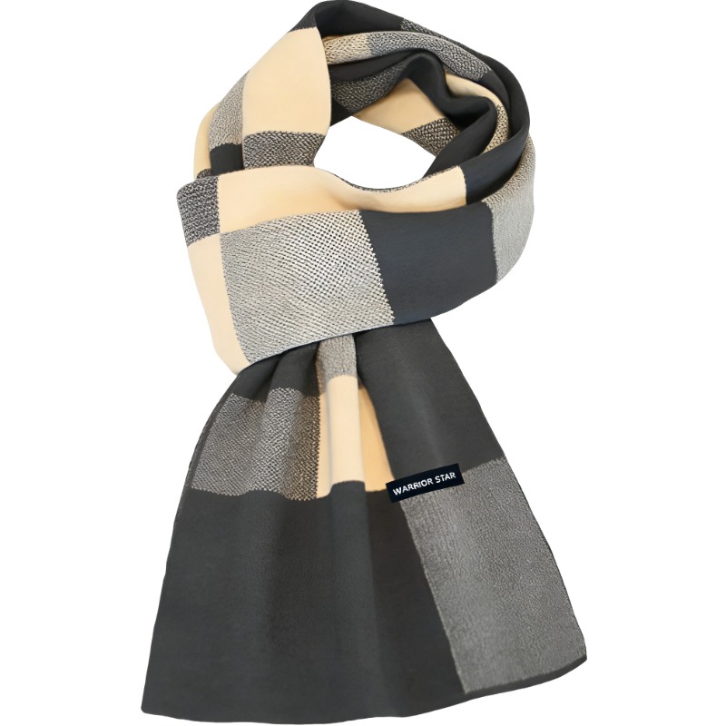 

Шарф из полиэстера вязаный для женщин WARRIOR, темно-серый plaid