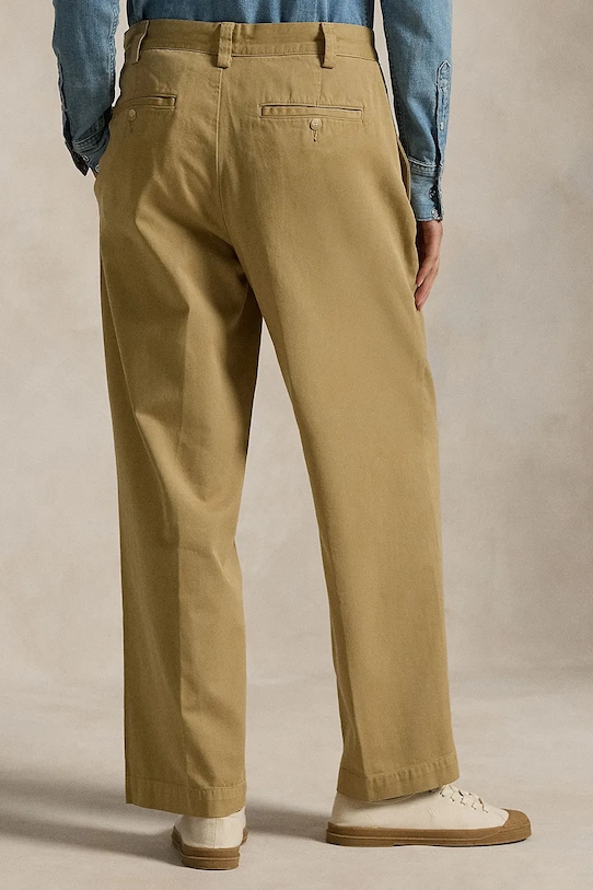 Длинные джинсы-чиносы широкая крой Polo Ralph Lauren, зеленый — фото 2