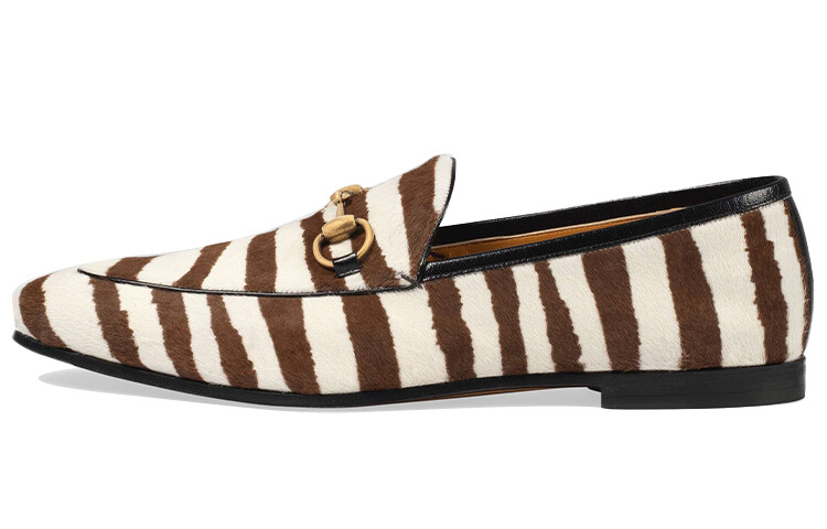 

Лоферы Jordaan с эффектом зебры Gucci