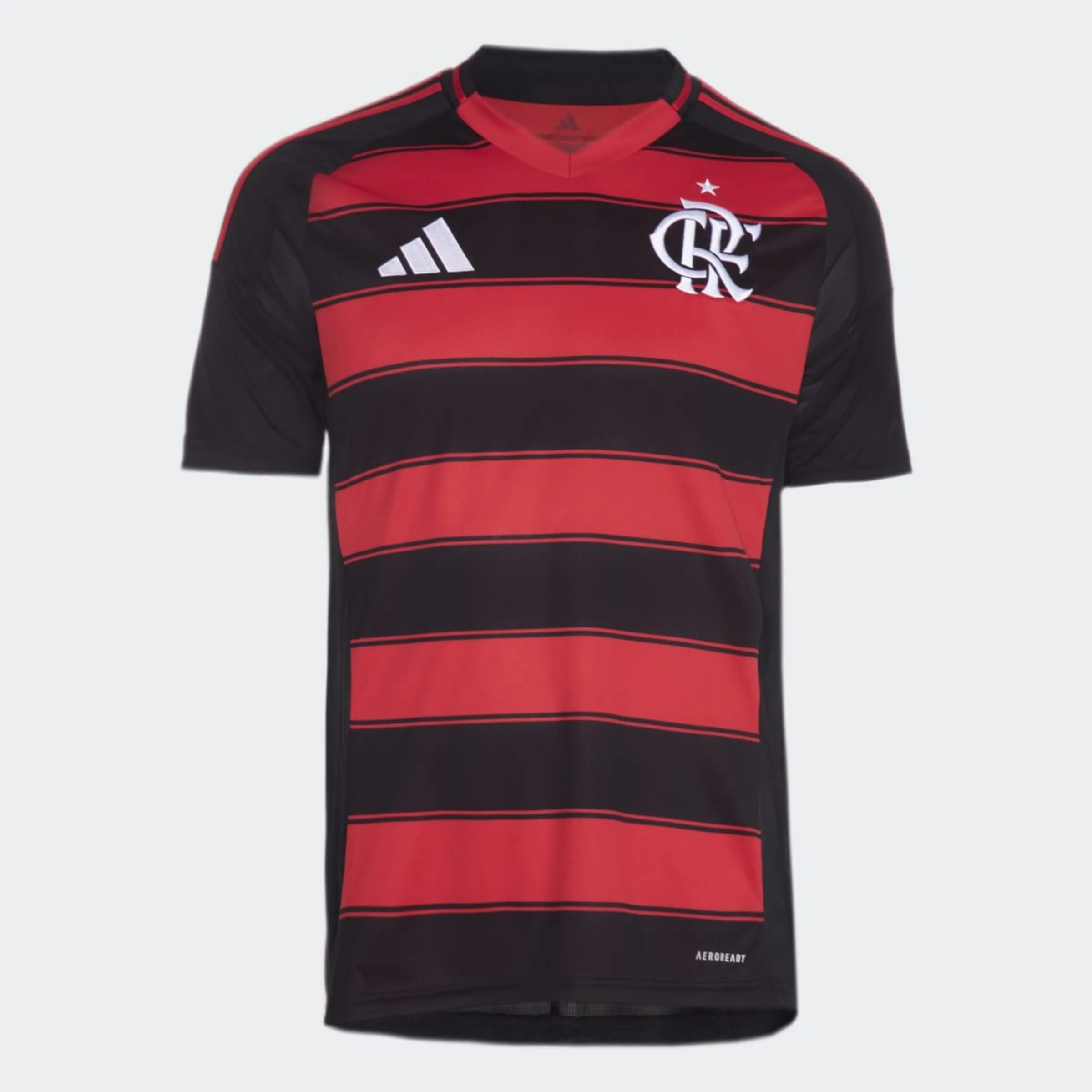 

Футболка мужская домашняя CR Flamengo 2025-2026 Adidas, красный/черный