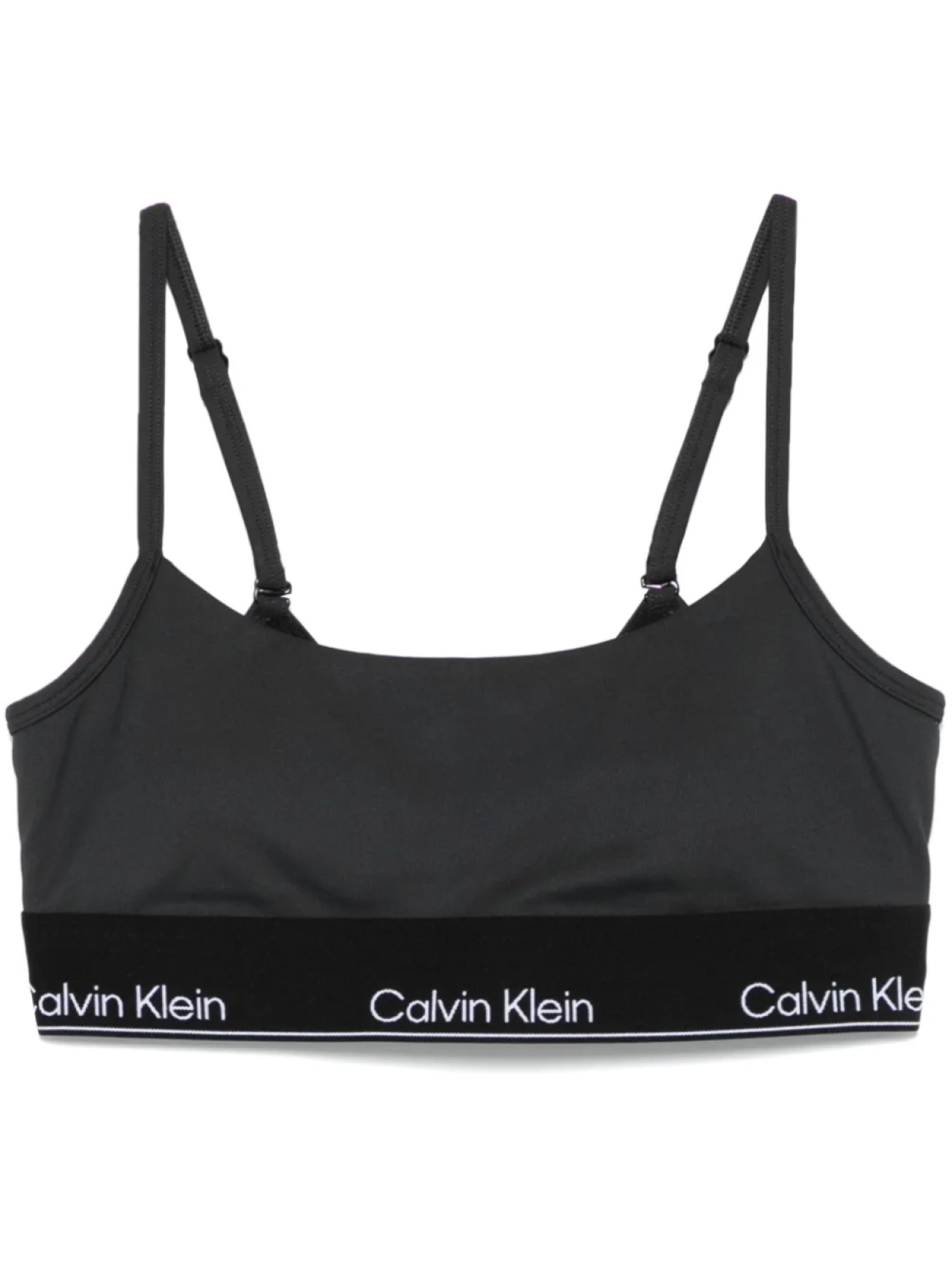 

Спортивный бюстгальтер с логотипом Calvin Klein, черный