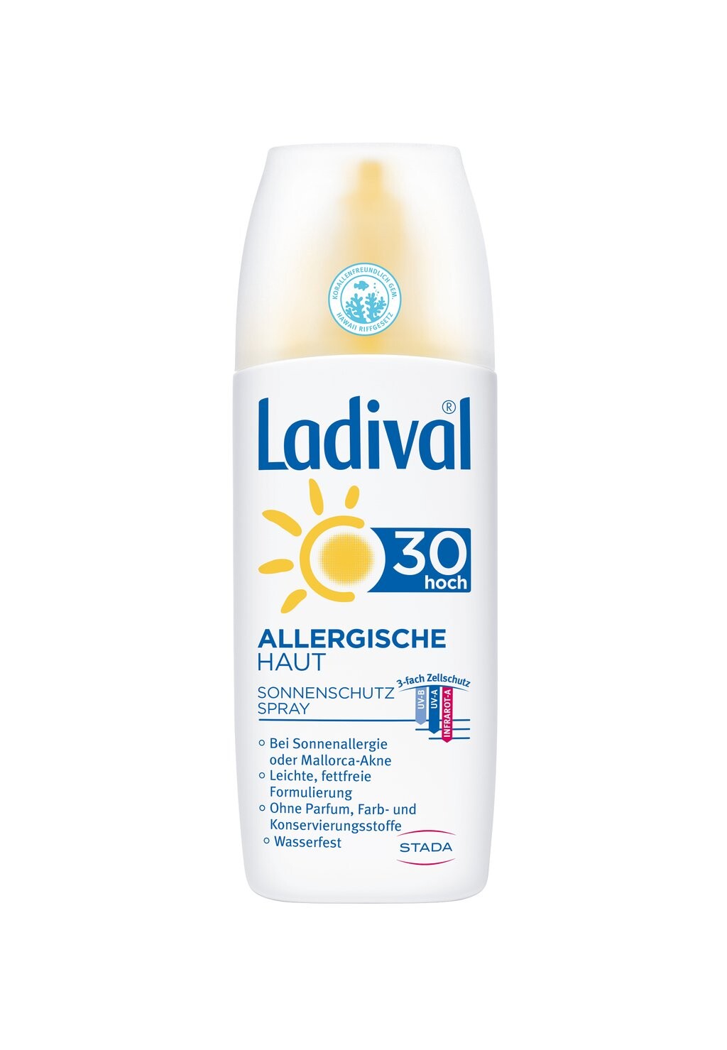 

Защита от солнца SONNENSCHUTZ ALLERGISCHE HAUT SONNENCREME SPRAY LSF 30 Ladival