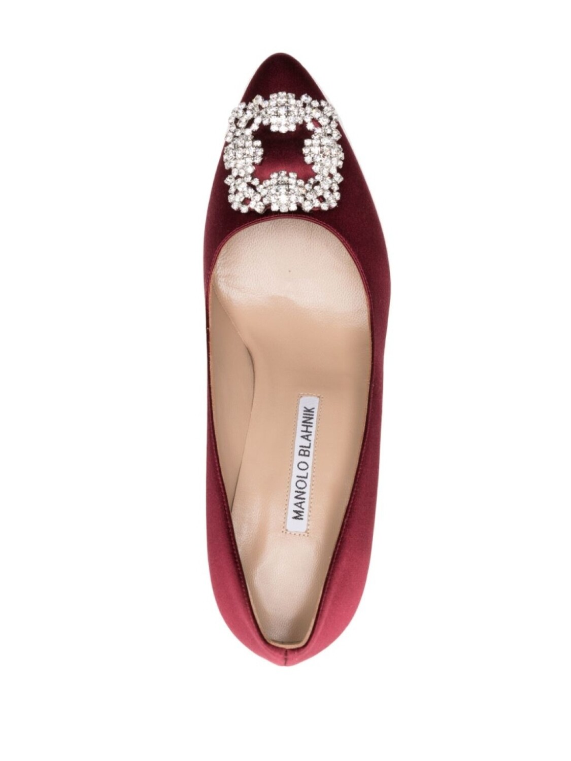 Туфли-лодочки Hangisi 70 с кристаллами Manolo Blahnik, красный — фото 4
