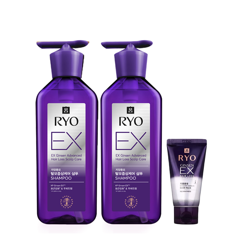 Шампунь/Шампунь-мыло Unisex Ryo, 400ml*2+100ml Hair Loss Prevention Shampoo — фото 4