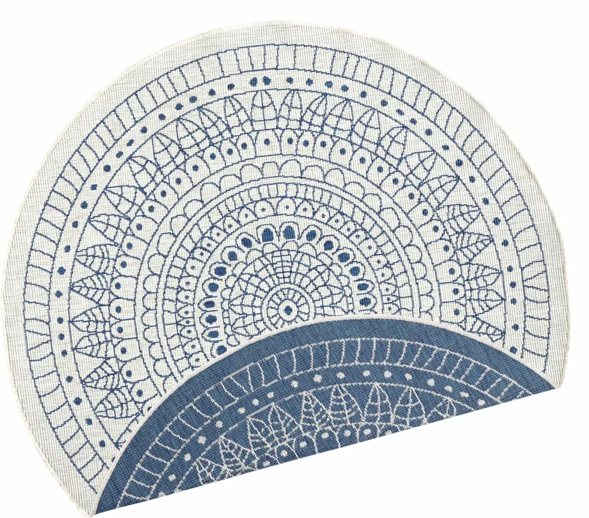 

Ковер NORTHRUGS "двусторонний ковер Porto", круглый, для внутреннего и наружного использования, устойчивый к атмосферным воздействиям, для балкона, сада, гостиной, водонепроницаемый Ø 200 см, синий