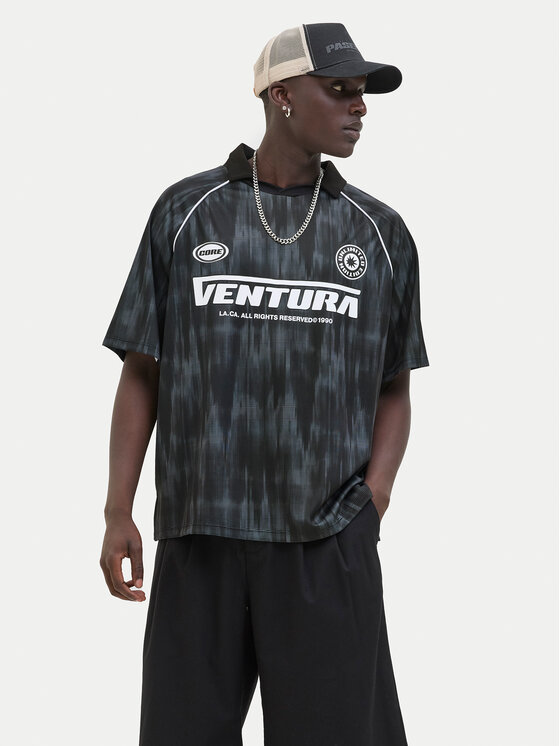 

Свободная рубашка поло Retreat 12277379 Jack&Jones, черный