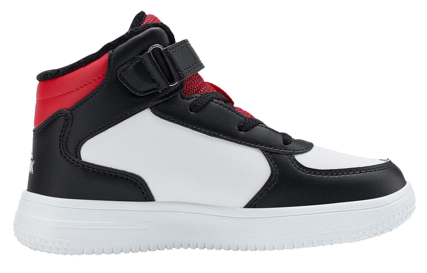Детские кроссовки для скейтбординга GS High-top Black Big Red Peak, черный/красный — фото 2