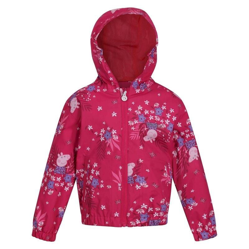 

Водонепроницаемая куртка Peppa Pig Flowers для мальчиков и девочек Pink Fusion REGATTA, цвет rosa
