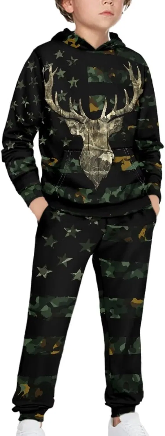 Спортивный костюм для девочек DISNIMO, Deer Camo Green