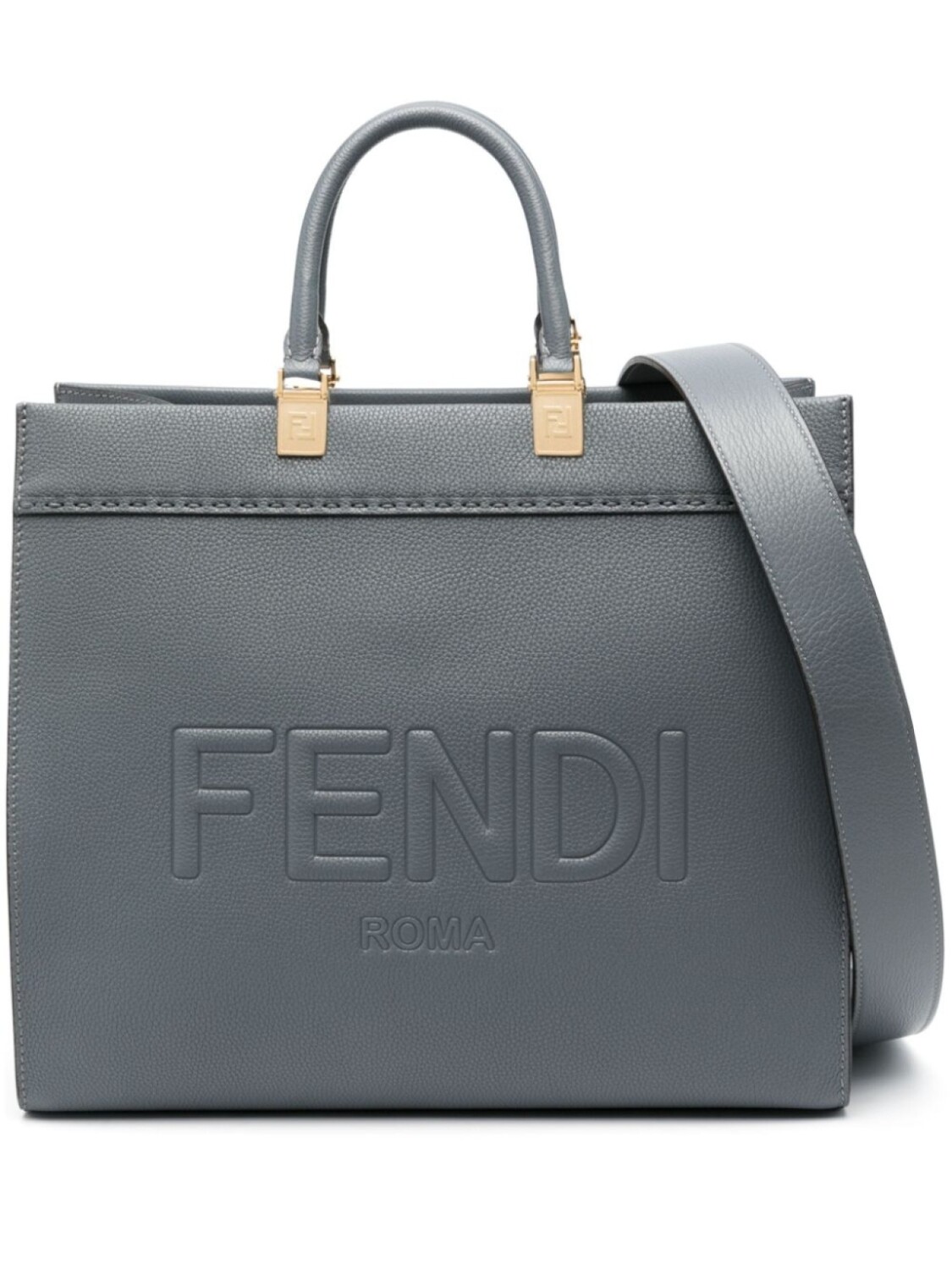 

Сумка-тоут Sunshine среднего размера FENDI, серый