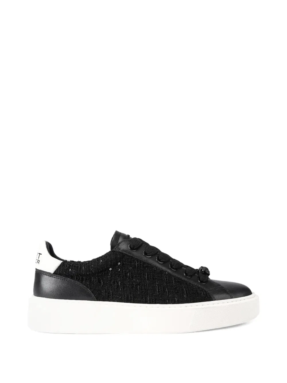 Кроссовки Albion с тиснением под твид Kurt Geiger London, черный