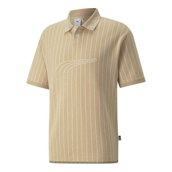 

Рубашка поло players lounge polo shirt 'brown' Puma, коричневый