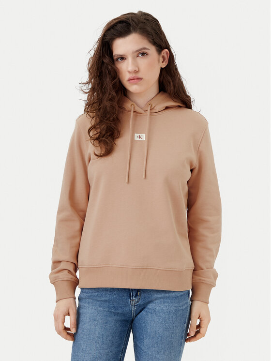 

Толстовка обычного кроя J20J225085 Calvin Klein Jeans, бежевый