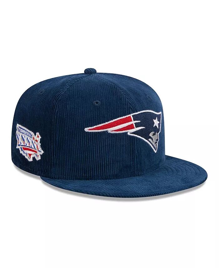 

Мужская темно-синяя шляпа New England Patriots Throwback Cord 59FIFTY Fitted Hat New Era