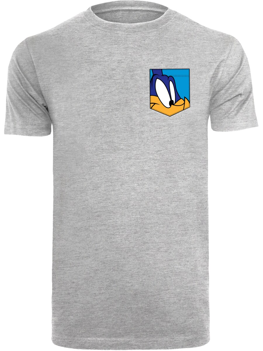 

Рубашка F4NT4STIC Looney Tunes Road Runner Face Faux Pocket, серый