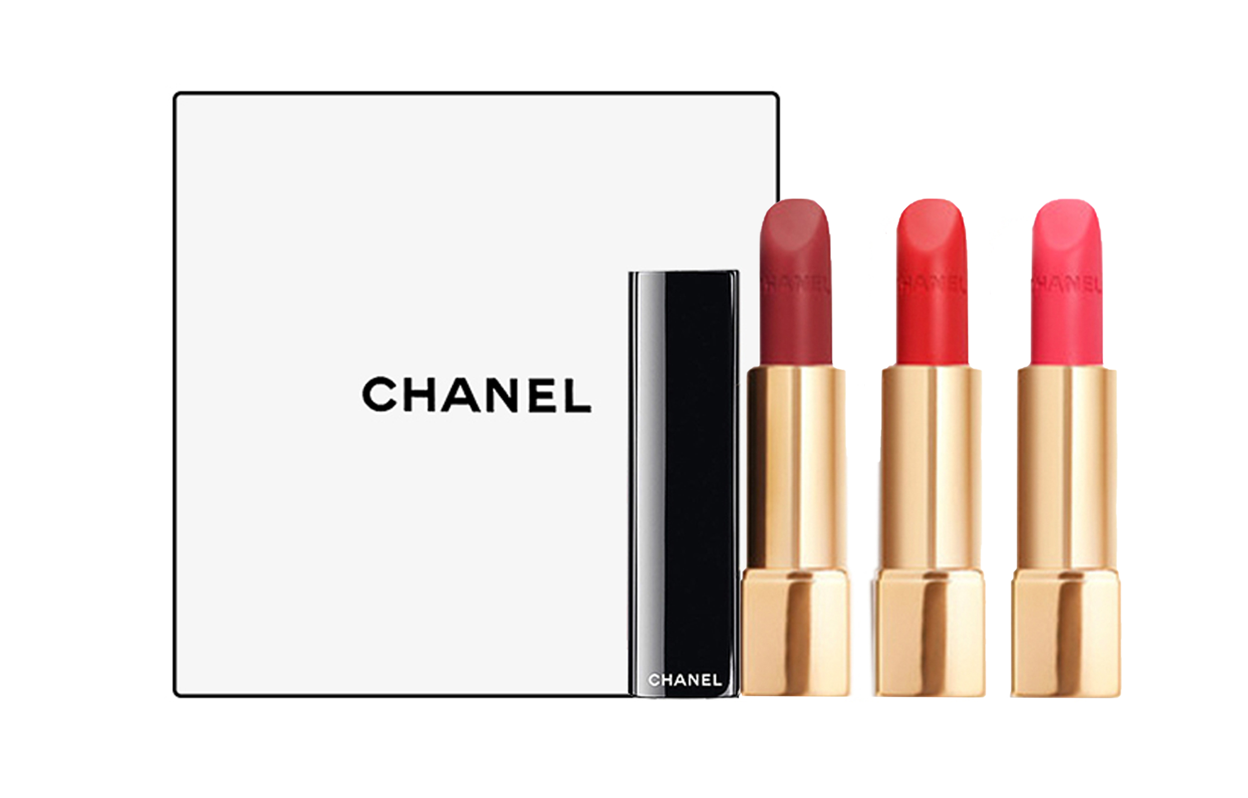 Набор помад Chanel Rouge Allure Velvet: #58 + #57 + #43