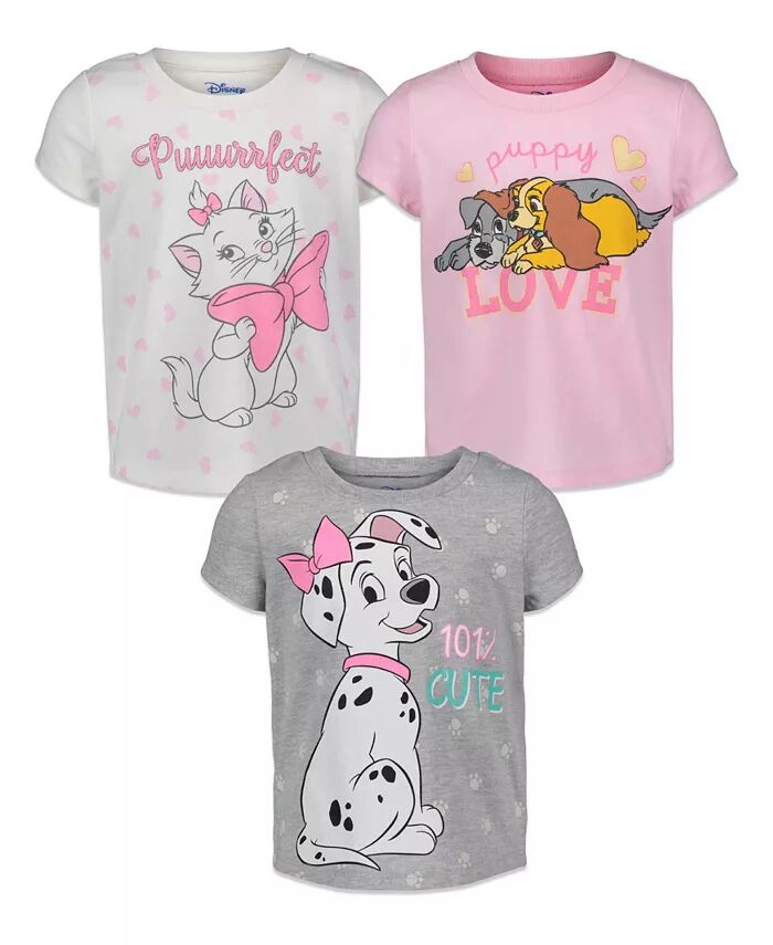 

Футболка-пуловеры The Aristocats Marie для девочек, набор из 3 штук Disney, мультиколор