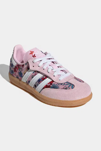 Кроссовки с цветочным узором Samba OG Adidas Originals, розовый — фото 2