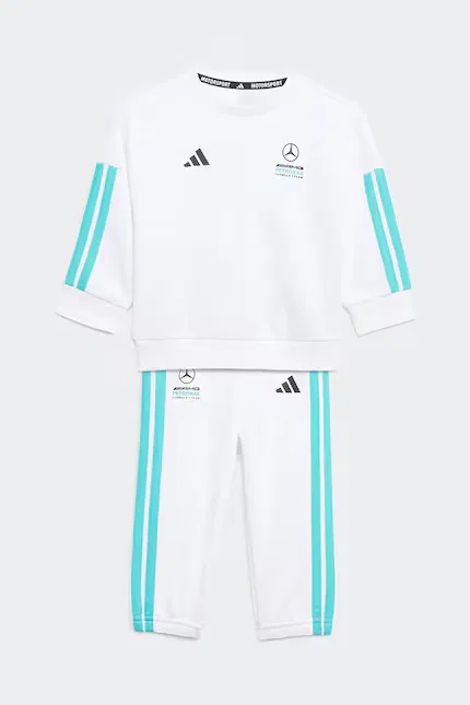 Спортивный костюм из хлопка MERCEDES Adidas Performance, белый