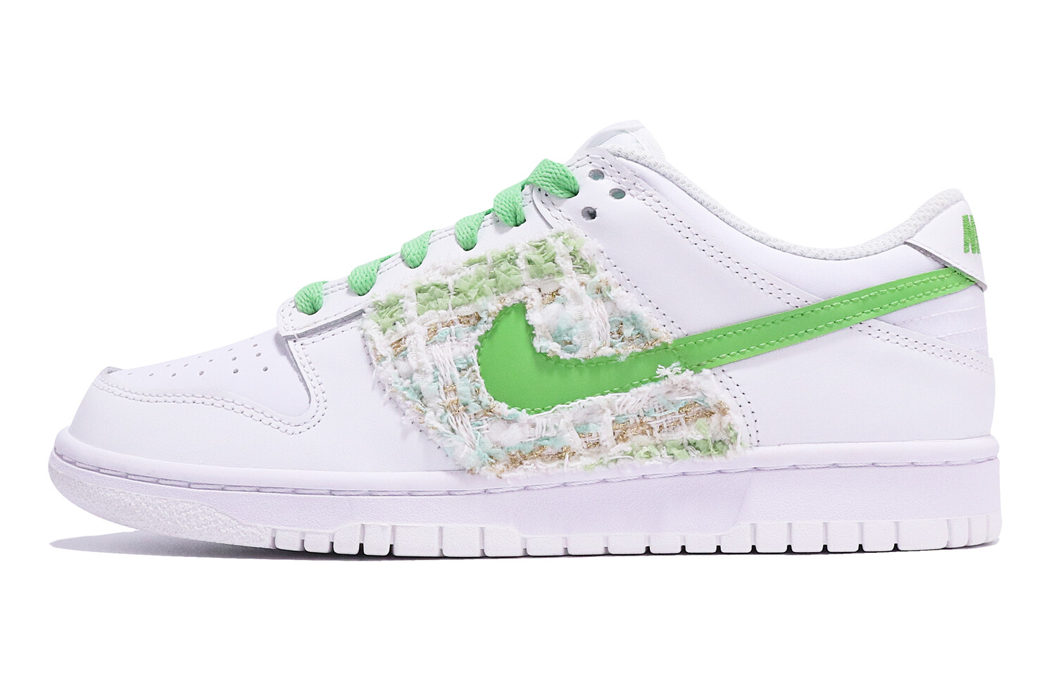 

Кроссовки Nike Dunk Skateboard Shoes Women's Low-Top White/Green, Зеленый, Кроссовки Nike Dunk Skateboard Shoes Women's Low-Top White/Green