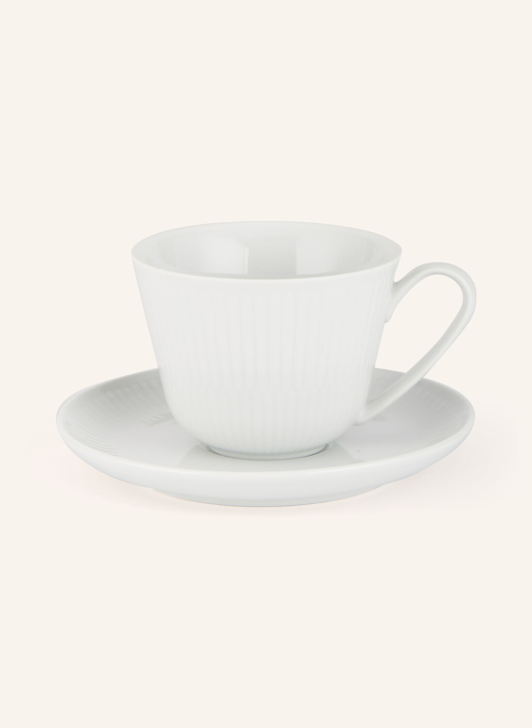 

Кофейная чашка white fluted с блюдцем объем 240 мл Royal Copenhagen, белый