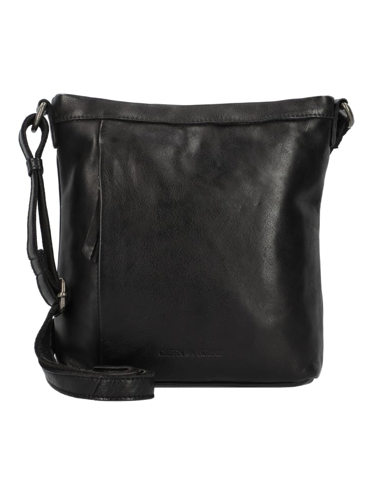 

Сумка через плечо Colombiana, кожа, 25 см, цвет черный Greenburry