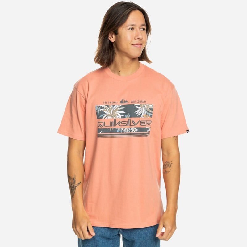 

Мужская футболка тропическая радуга Quiksilver, красный