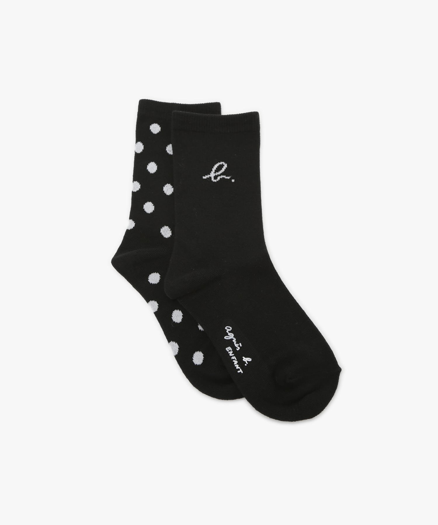 Детские носки с круговым узором Agnes b. ENFANT, Black