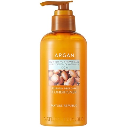 

Кондиционер Argan Essential Deep Care для очень поврежденных волос 10,14 жидких унций 300 мл - Nature Republic