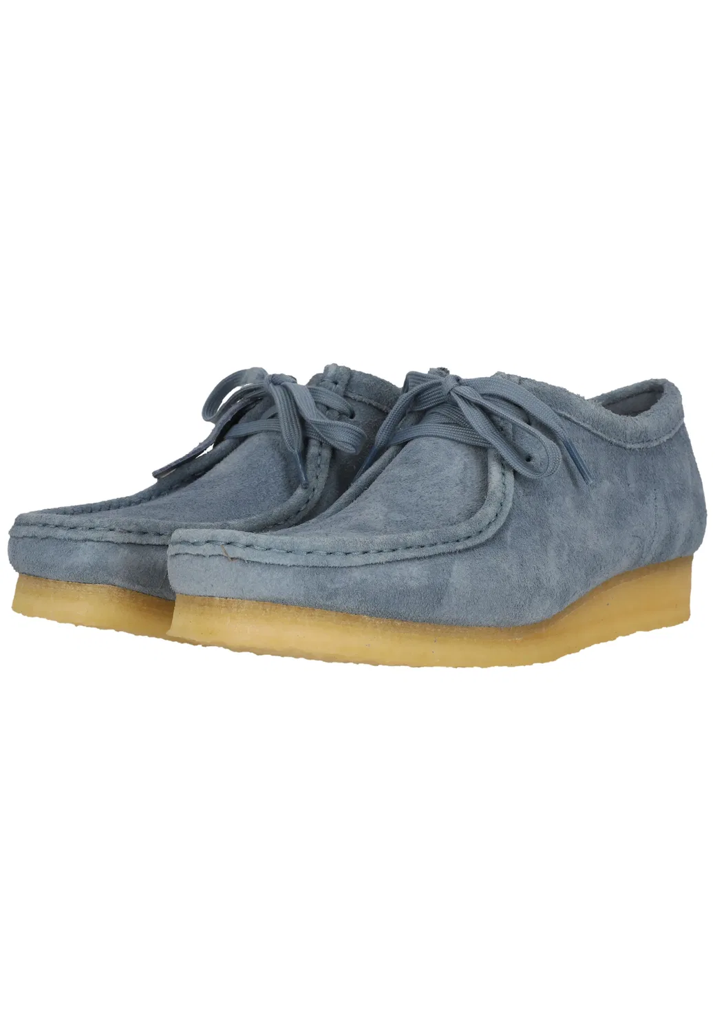 Спортивные туфли на шнуровке Wallabee, Clarks, french blue sde — фото 2