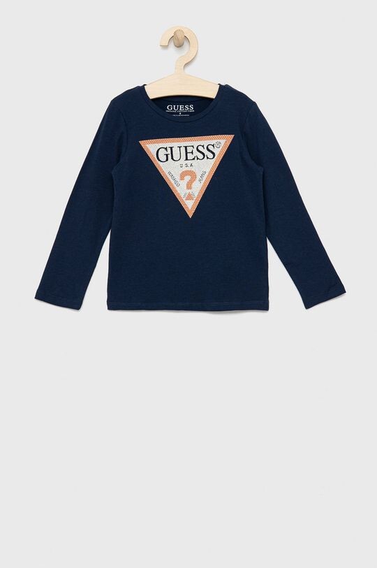 

Детская футболка с длинными рукавами Guess, темно-синий