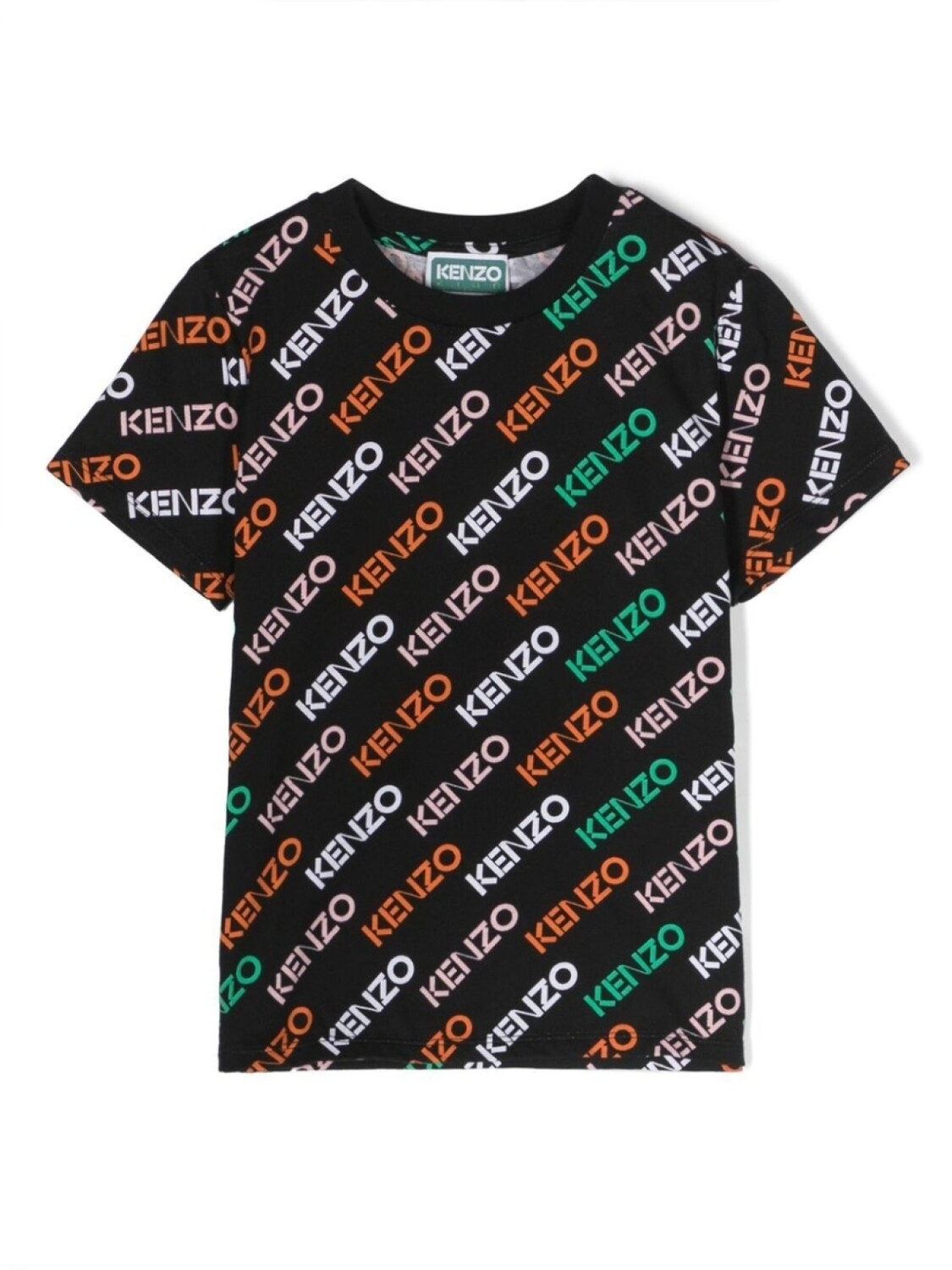 

Kenzo Kids logo-print short-sleeved T-shirt, черный