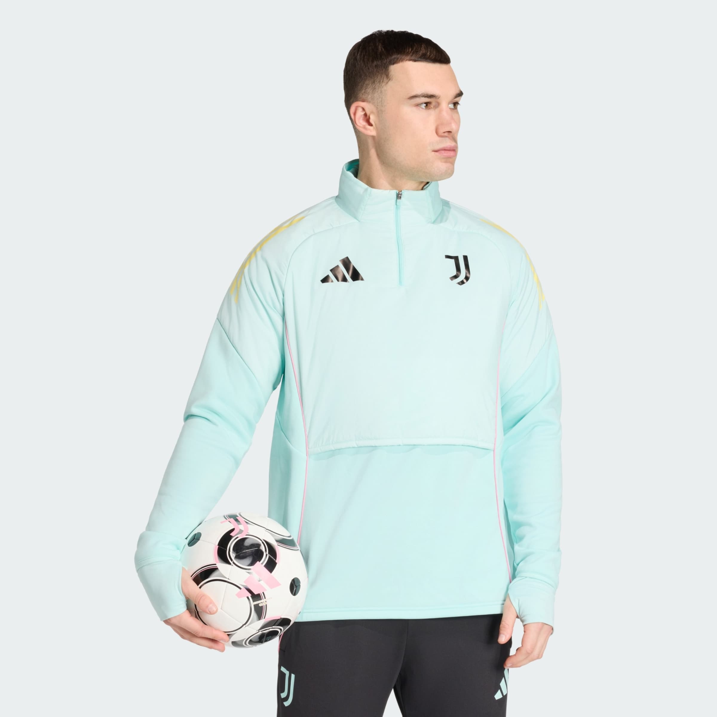 Adidas Performance Спортивный свитшот 'Juventus Turin Tiro 25' в цвете Aqua — фото 2