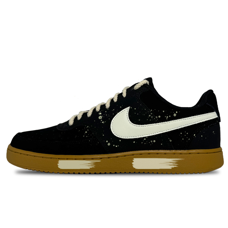 

Nike Court Vision 1 Black Warrior с амортизацией, износостойкие низкие кроссовки для скейтбординга мужские black