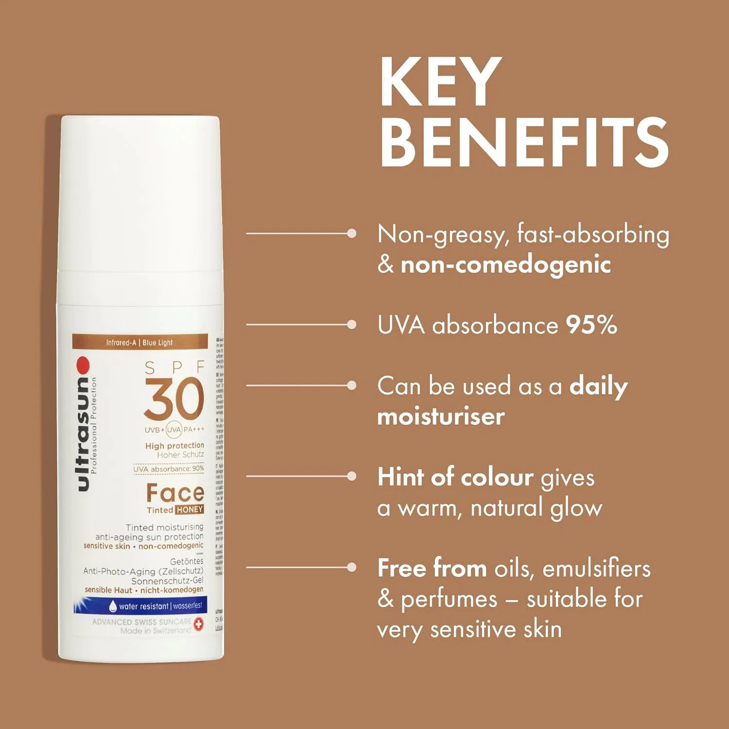 Тонирующий солнцезащитный гель для лица SPF30 от Ultrasun Ultrasun — фото 3