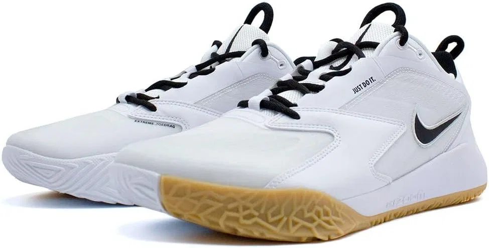 Мужские гандбольные кроссовки Nike, волейбольные кроссовки Nike, White Black — фото 4