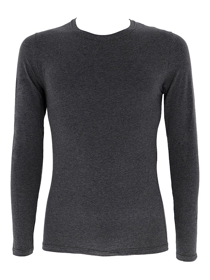 

COTONELLA Лонгслив с длинными рукавами антрацитового цвета