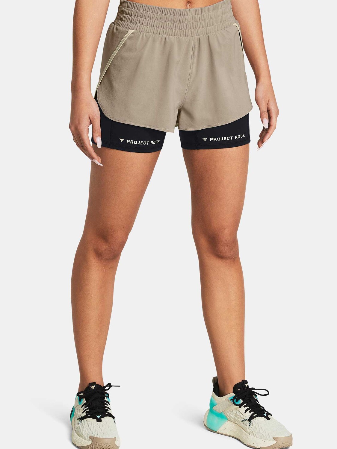 

Шорты Under Armour Pjt Rck Leg Day Flex, бежевый
