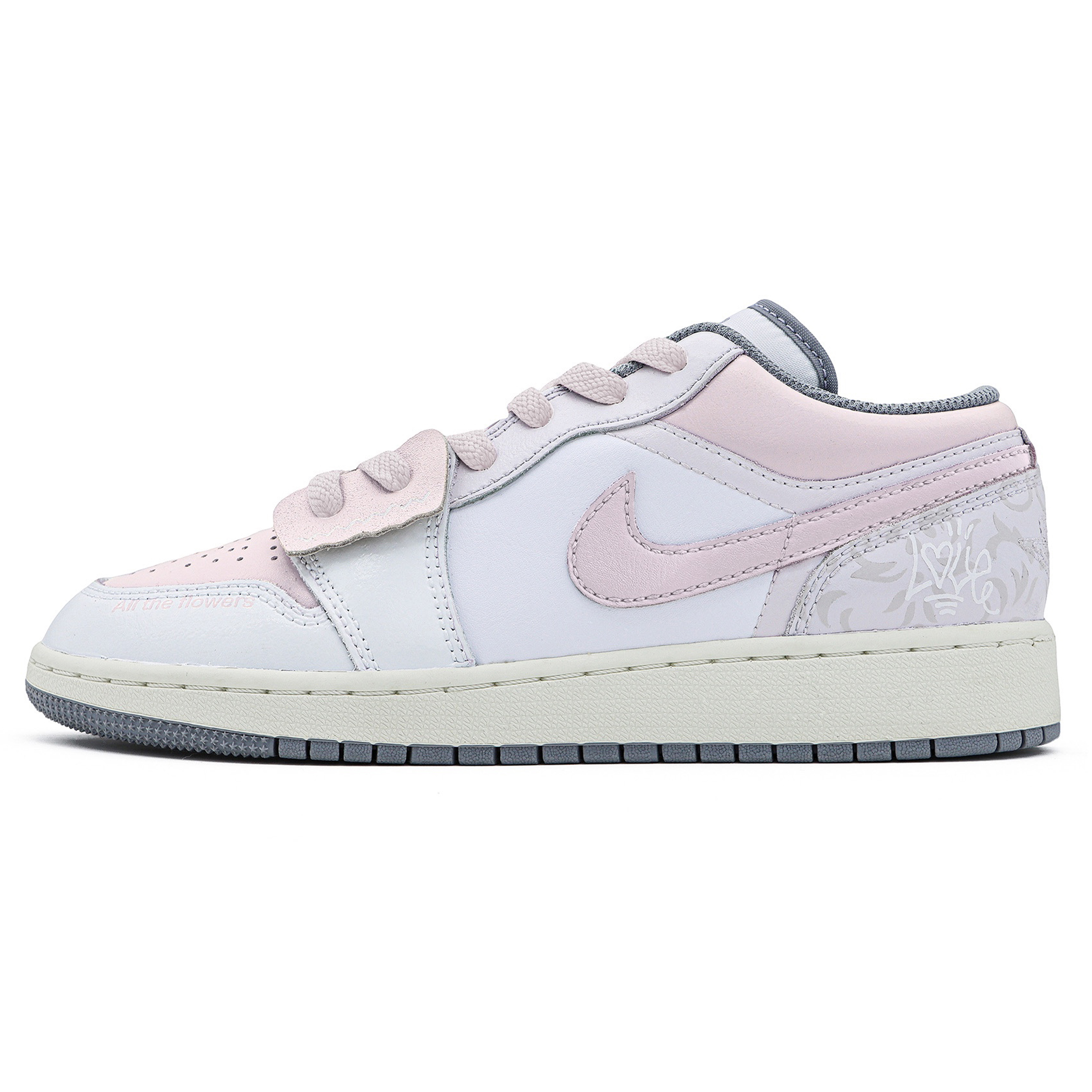 

Баскетбольные кроссовки Air 1 Low Top для детей и подростков Jordan, розовый