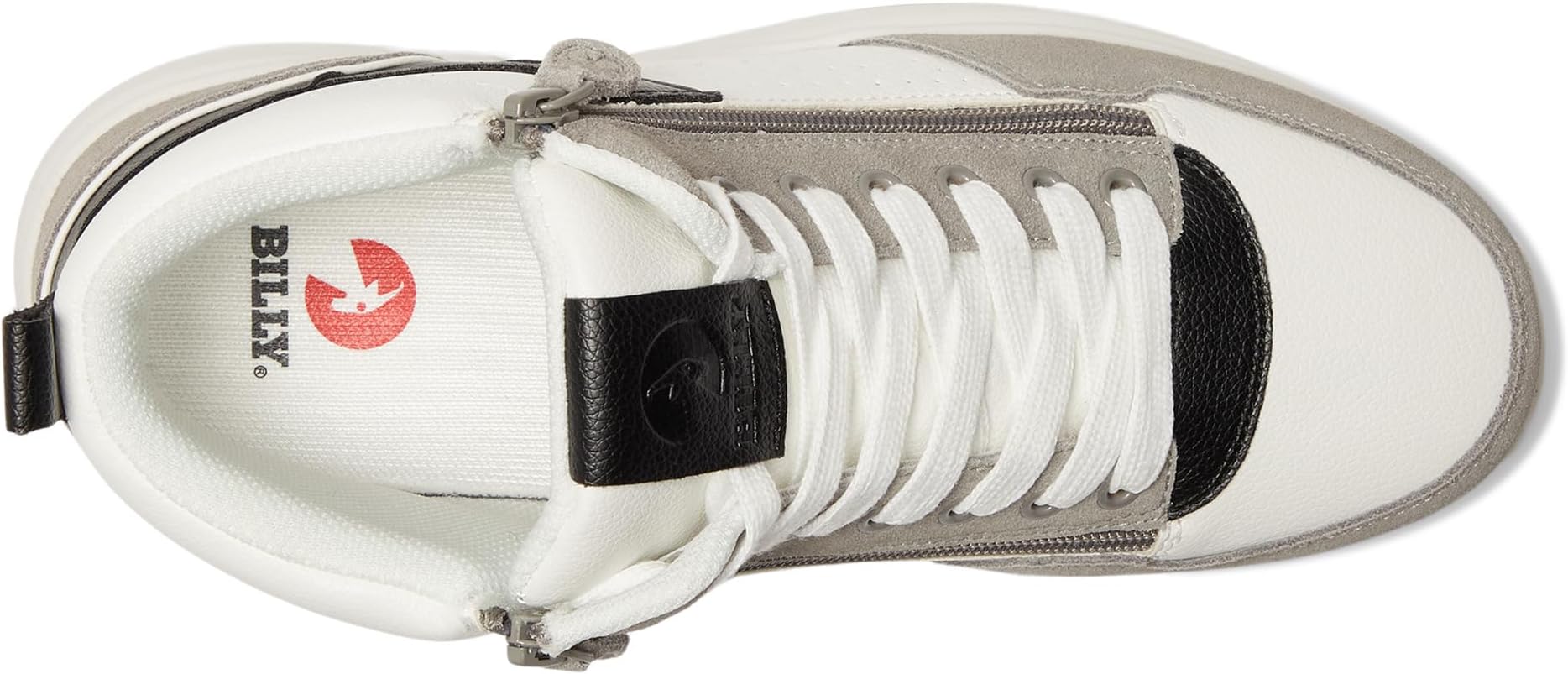 Кроссовки BILLY Footwear Comfort Dz High, цвет White/Black/Grey — фото 2
